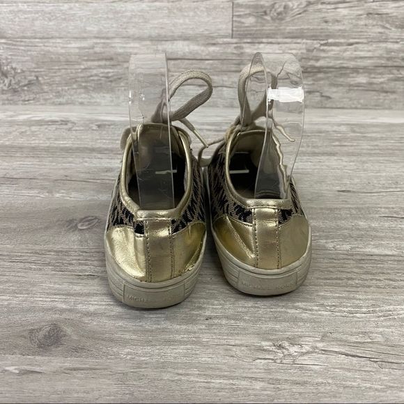 Michael Kors Kid’s Gold Logo Sneaker - Picture 3 of 9